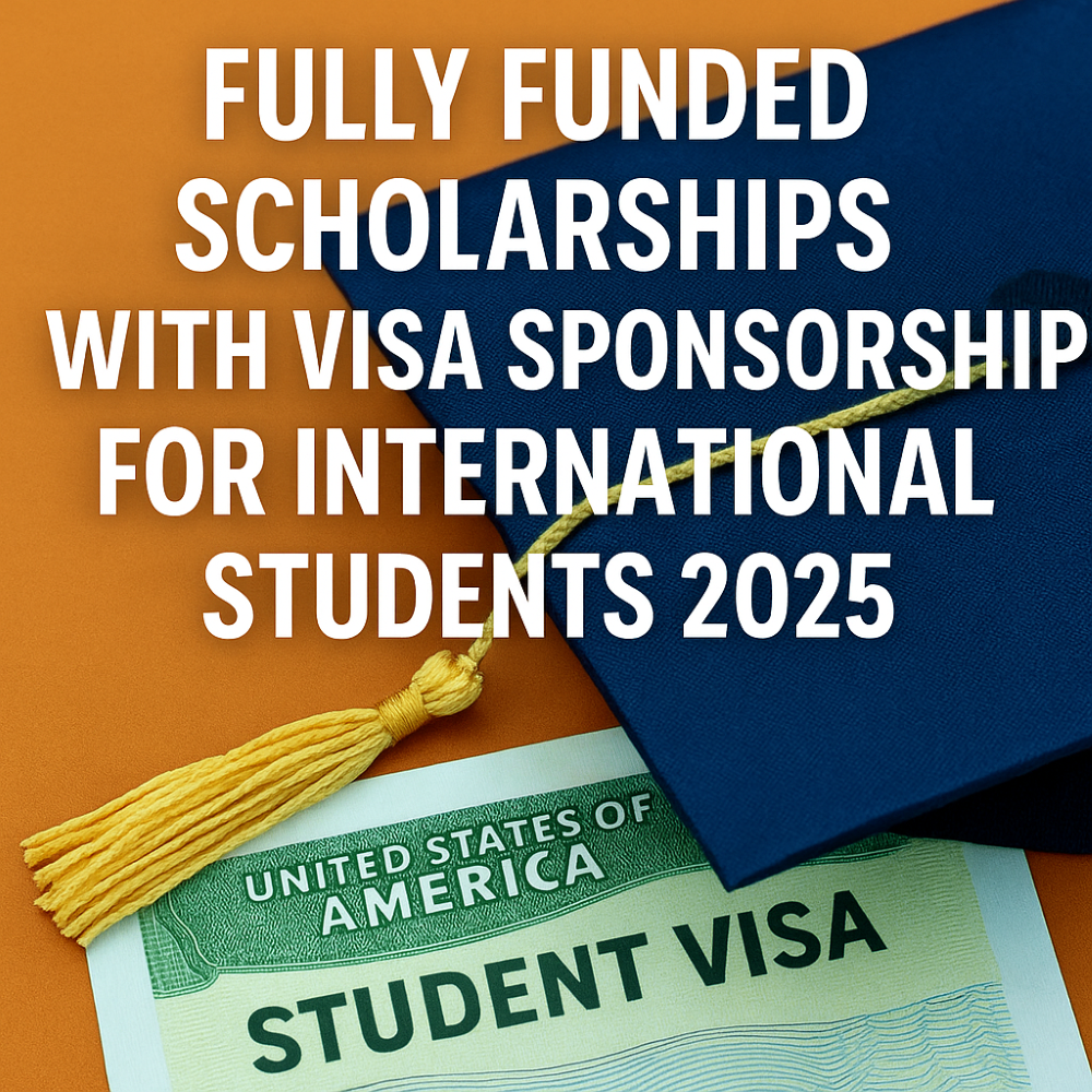 Fully Funded Scholarships with Visa Sponsorship for International Students 2025