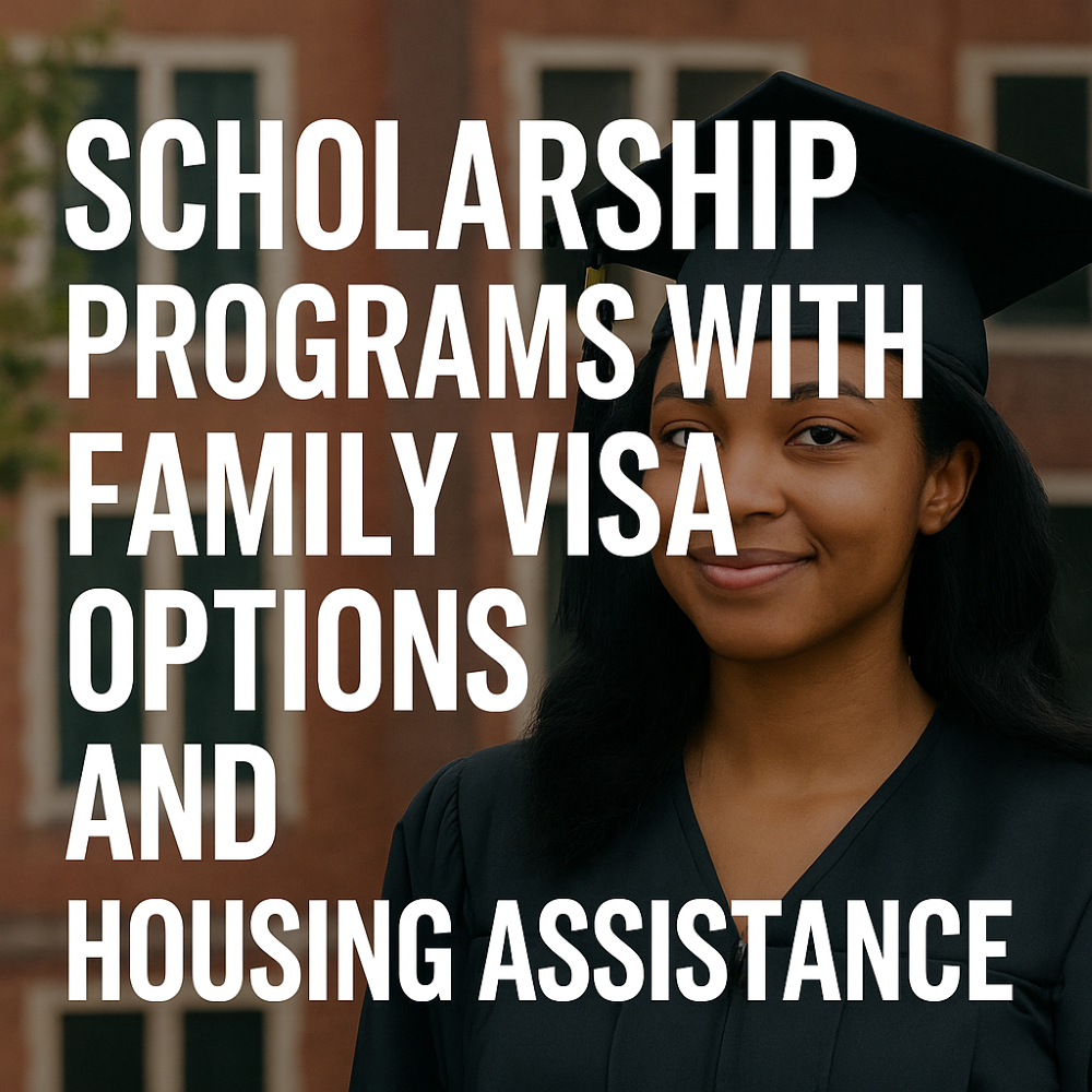 Scholarship Programs with Family Visa Options and Housing Assistance for International Students